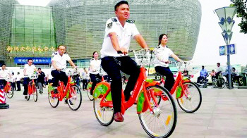 公共自行車(chē)站點(diǎn)遍布聊城城區(qū)