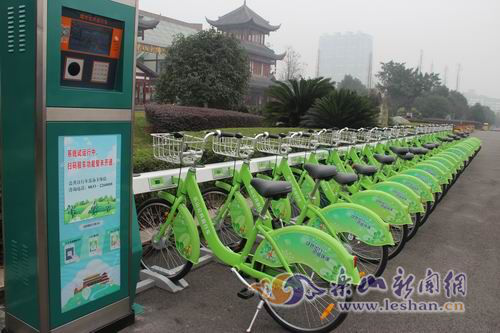 樂(lè)山城區(qū)將設(shè)80個(gè)公共自行車(chē)站點(diǎn)