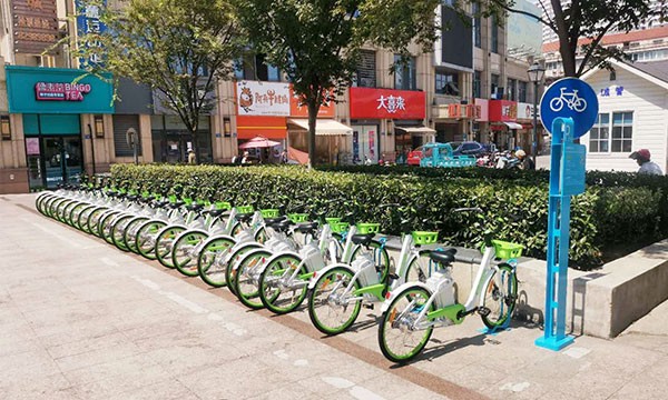 金壇區公共自行車本月底完成升級改造，今年將投放5000輛共享助力車