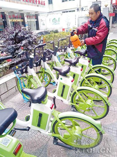 湘潭市公共自行車助力車接受“體檢”“美容” 湘潭市公共自行車助力車接受“體檢”“美容”