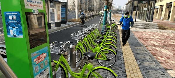 蘇州市區公共自行車24小時正常運營3400個站點全面消毒 蘇州市區公共自行車24小時正常運營3400個站點全面消毒