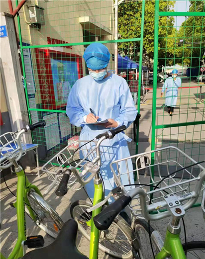蘇州昆山市公共自行車奔赴封管控區 助力疫情防控