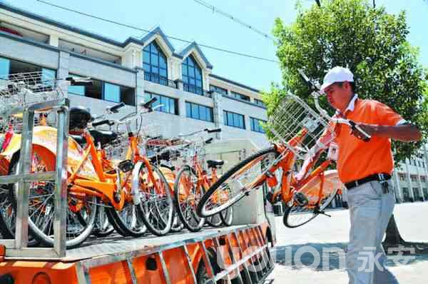 昨天上午,顧玉狗就這樣搬運了122輛公共自行車 昨天上午,顧玉狗就這樣搬運了122輛公共自行車