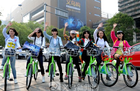 騎車逛商城，成義烏市民新體驗(yàn)